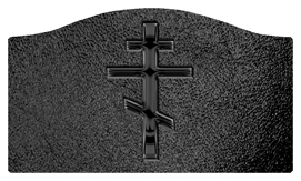 DASHELL-519-BK-SH-BK Black Orthodox Cross Shimmer Black Background
